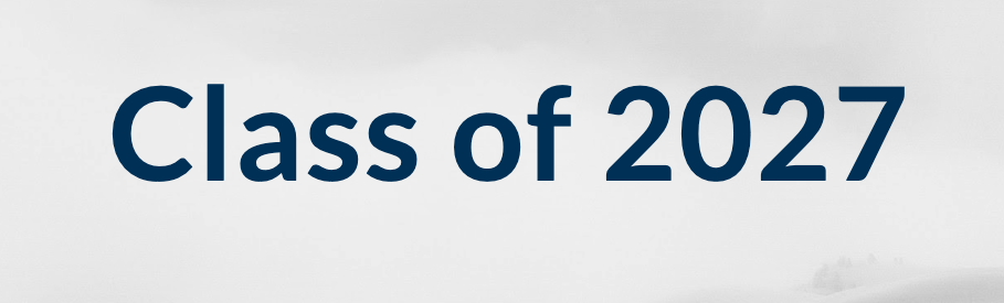Picture of the front page of the Class of 2025 Website. 